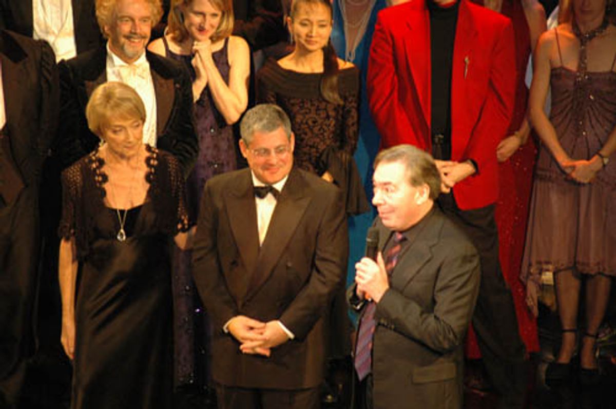 Gillian Lynne, Cameron Mackintosh and Andrew Lloyd Webber at 